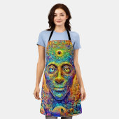 Psychedelic Mind Art Schürze (Getragen)