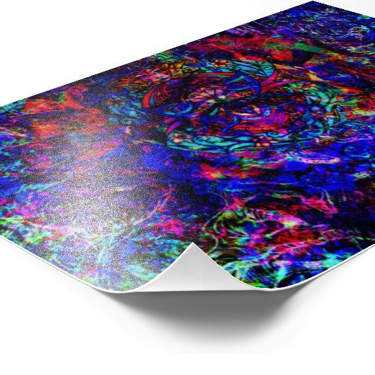 Psychedelic Mini Poster (Ecke)