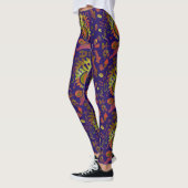Psychedelic Mirror Symmetrie Abstrakte Kunst Leggings (Links)