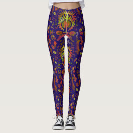 Psychedelic Mirror Symmetrie Abstrakte Kunst Leggings
