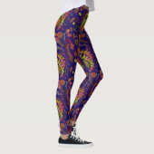 Psychedelic Mirror Symmetrie Abstrakte Kunst Leggings (Rechts)