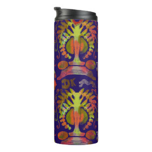 Psychedelic Mirror Symmetrie Abstrakte Kunst Thermosbecher