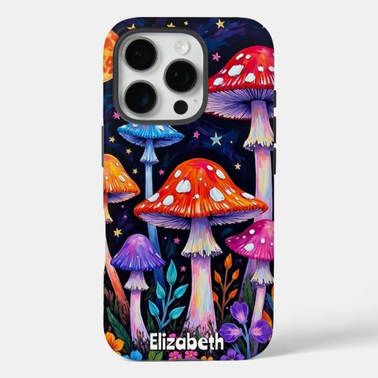 Psychedelic Moonlight Garden Case-Mate iPhone Hülle (Rückseite)