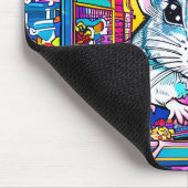 Psychedelic Mouse: A Colorful Journey Mousepad (Ecke)