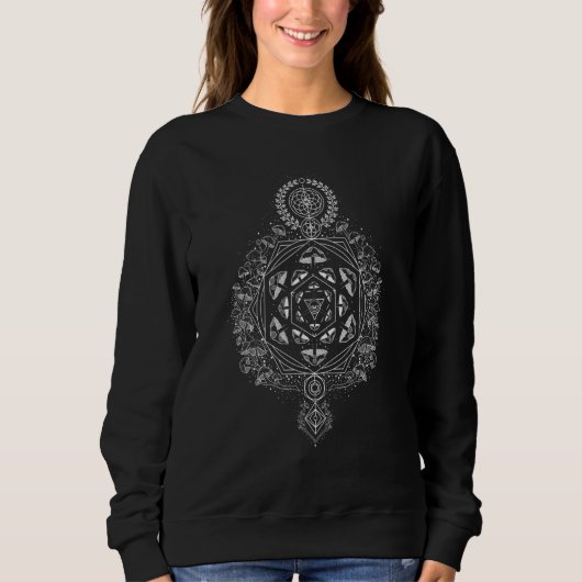 Psychedelic Mushroom Cluster Mycology Graphic Sweatshirt (Vorderseite)