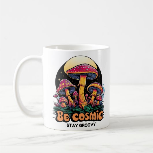 Psychedelic Mushroom Groove Kaffeetasse (Links)
