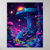 Psychedelic Mushroom House Poster (Vorne)