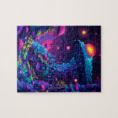 Psychedelic Mushroom House Puzzle (Horizontal)