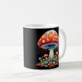 Psychedelic Mushroom Illustration Kaffeetasse (VorderseiteRechts)