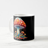 Psychedelic Mushroom Illustration Kaffeetasse (Vorderseite Links)