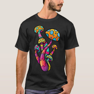 Psychedelic Mushroom Lover Trance House Rave Party T-Shirt