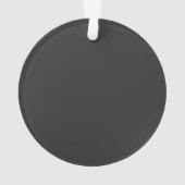 Psychedelic Mushroom Sunset – Retro Fantasy Nature Ornament (Rückseite)