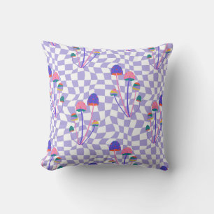 Psychedelic Mushroom Wonderland Kissen