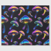 Psychedelic Mushroom Wrapping Paper Geschenkpapier (Flach)