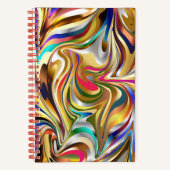 Psychedelic Muster Wallpaper Backpaper Notebook Notizblock (Vorderseite)