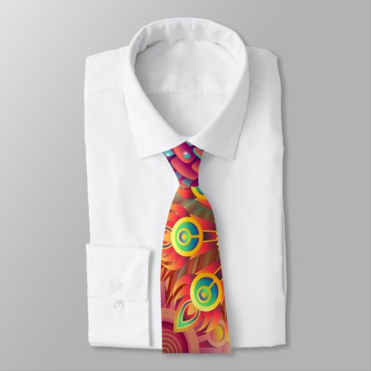 Psychedelic Neck Tie Krawatte (Gebunden)