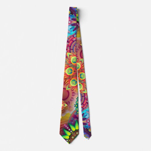 Psychedelic Neck Tie Krawatte (Vorderseite)