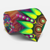 Psychedelic Neck Tie Krawatte (Gerollt)