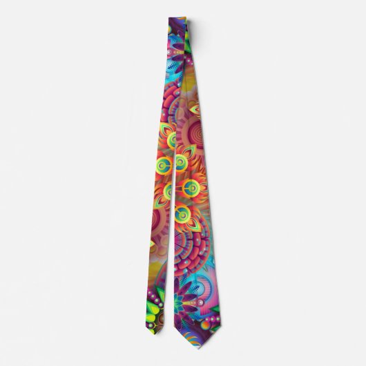 Psychedelic Neck Tie Krawatte (Rückseite)