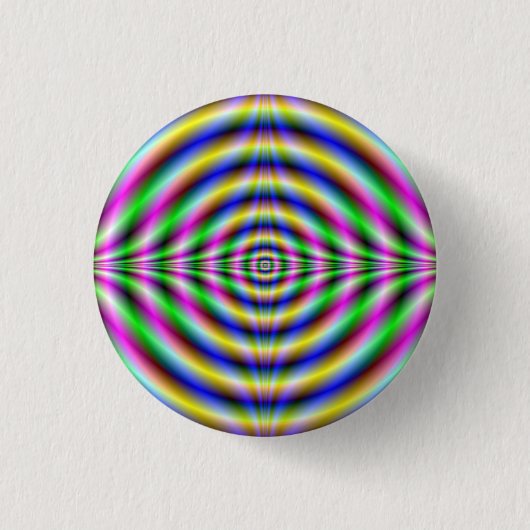 Psychedelic Neon Eye Button (Vorderseite)