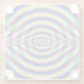 Psychedelic Neon Eye Glasuntersetzer (Rückseite)