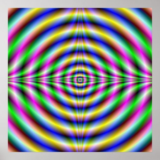 Psychedelic Neon Eye Poster (Vorne)