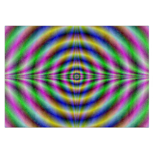 Psychedelic Neon Eye Schneidebrett