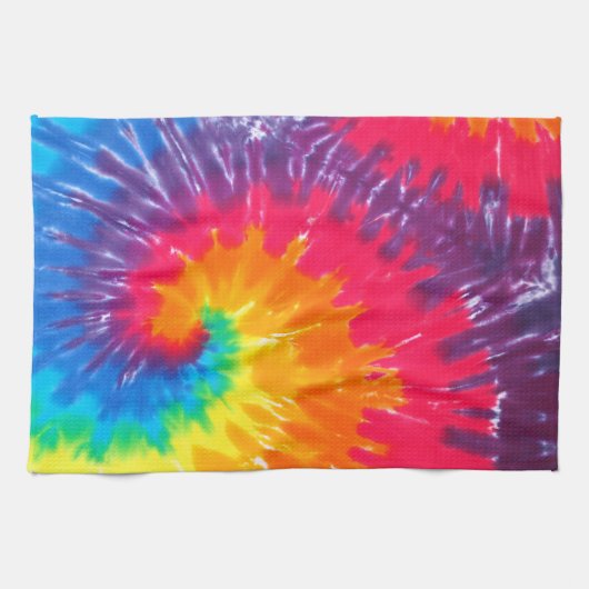 Psychedelic Neon Krawatte Dye Geschirrtuch (Horizontal)