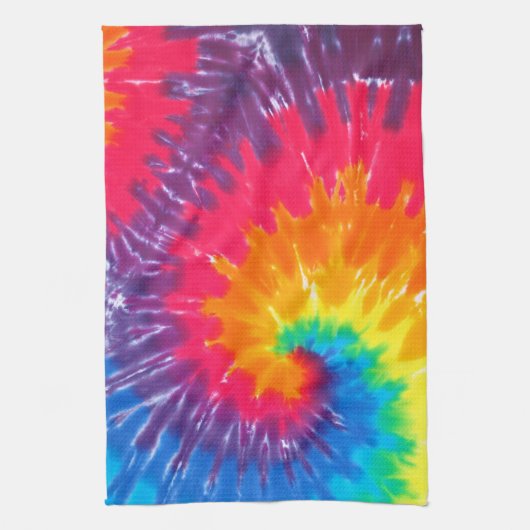 Psychedelic Neon Krawatte Dye Geschirrtuch (Vertikal)