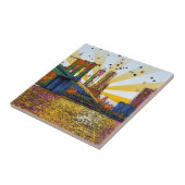 Psychedelic New York City: Brooklyn Bridge, WTC #1 Fliese (Seite)