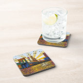 Psychedelic New York City: Brooklyn Bridge, WTC #1 Getränkeuntersetzer (Rechte Seite)