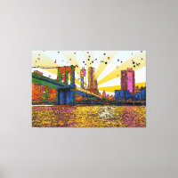 Psychedelic New York City: Brooklyn Bridge, WTC #1