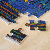 Psychedelic NYC: Brooklyn Bridge #2 Puzzle (Seite)