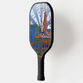 Psychedelic NYC: Chrysler, Flatiron #1 Pickleball Schläger (Links)
