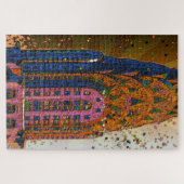 Psychedelic NYC Chrysler Gebäude Top Closeup #1 Puzzle (Horizontal)