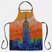 Psychedelic NYC: Emp St Gebäude #3 Schürze (Vorderseite)