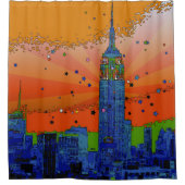 Psychedelic NYC: ESB #3 Duschvorhang (Vorderseite)