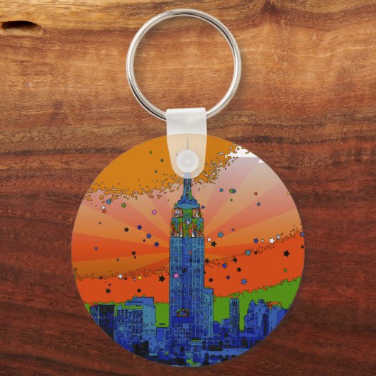 Psychedelic NYC: ESB #3 Schlüsselanhänger (Vorderseite)