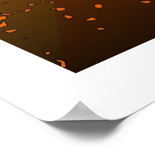 Psychedelic NYC: Freiheitsstatue 001 Poster (Ecke)