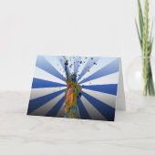 Psychedelic NYC: Freiheitsstatue #2 Karte (Vorderseite)