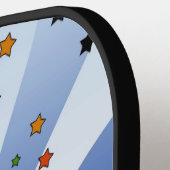 Psychedelic NYC: Freiheitsstatue #2 Pickleball Schläger (Linke Seite)