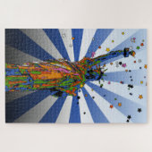 Psychedelic NYC: Freiheitsstatue #2 Puzzle (Horizontal)