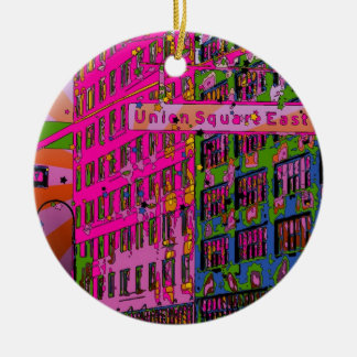 Psychedelic NYC: Gewerkschaft Square Gebäude, St S Keramik Ornament