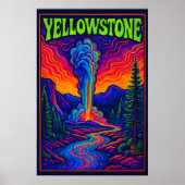 Psychedelic Old Faithful Poster (Vorne)