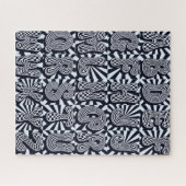 Psychedelic Op-Art Alphabet Pattern Puzzle (Horizontal)