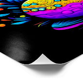 Psychedelic Ostersonne Poster (Ecke)