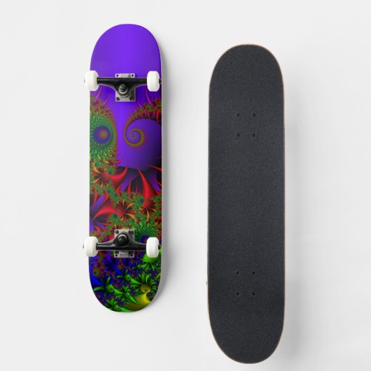 Psychedelic Overboard Skateboard (Vorderseite)
