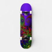 Psychedelic Overboard Skateboard (Vorderseite)