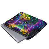 Psychedelic Owl Laptopschutzhülle (Vorne Knopf)