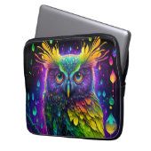 Psychedelic Owl Laptopschutzhülle (Vorderseite Links)